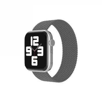 Apple Watch 38mm Ayarlı Solo Silikon Kordon (saat Değildir) - Gri