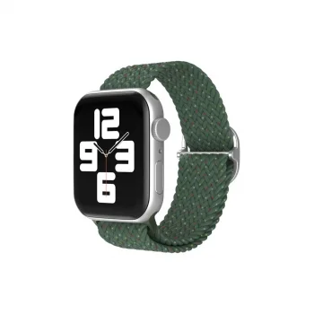 Apple Watch 38mm  Kordon (saat Değildir) - Benekli Koyu Yeşil