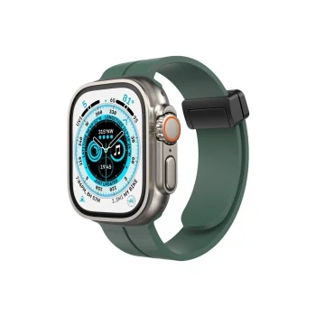 Apple Watch 42mm Kr412 Elegance Stylısh Kordon (saat Değildir) - Koyu Yeşil