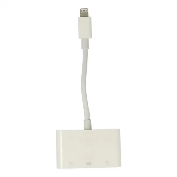 Apr23 Iphone Otg 3in1 - Beyaz