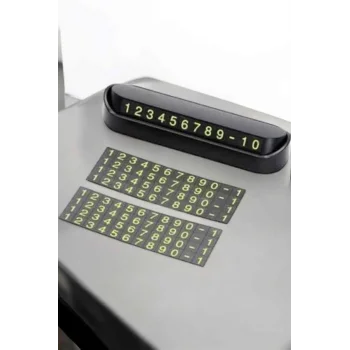 Araba Park Numaratörü Araç İçi Numaralık Değiştirilebilir Çevirmeli Mini