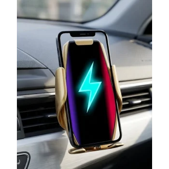 Araç Havalandırma Telefon Tutucu Kablosuz Şarj Destekli Akıllı Sensörlü