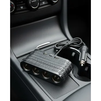 Araç İçi Güç Dağıtıcı 4 Çakmaklık 2 USB 1 Type C Şarj Ünitesi