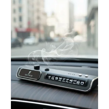 Araç Ön Cam Nemlendirici Telefon Numarası Gösterme Aparatı LED Işıklı