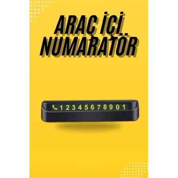 Araç Park Numaratörü Tüm Araçlara Uyumlu Araba Numaralık