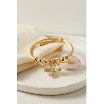 Arı Model Gold Renk Charm Bileklik