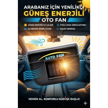Auto Cool Güneş Enerjisiyle Çalışan Araç İçi Soğutucu