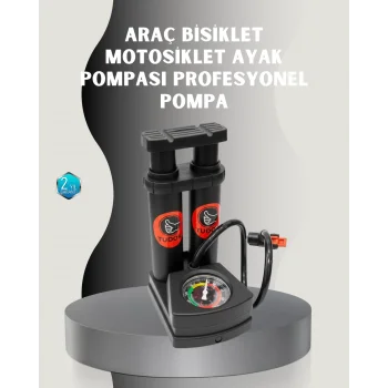 Ayak Basmalı Hava Pompası Şişme Ürünler ve Lastikler İçin