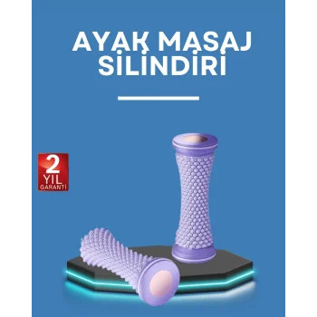 Ayak Masaj Rulosu Akupresur Silindir Kas Gevşetici Taşınabilir