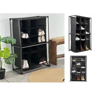 Ayakkabı Rafı - 15 Bölmeli Kumaş Ayakkabı Dolabı