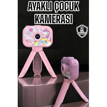 Ayaklı Mini Fotoğraf Makinesi Çocuk Için Eğitici Video Kamera