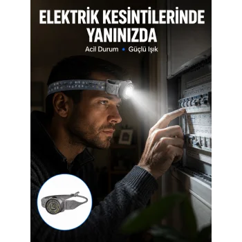Şarj Edilebilir Kafa Feneri Kamp Tamir ve Outdoor Kullanımına Uygun