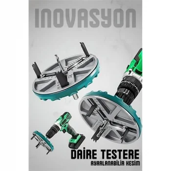 Ayarlanabilir Daire Testere Ucu 45–130 mm | Profesyonel Delme Aparatı