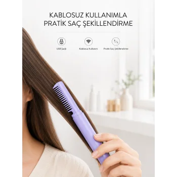 Ayarlanabilir Isı Kontrollü Saç Şekillendirici – İnce ve Kalın Tellere Uyumlu