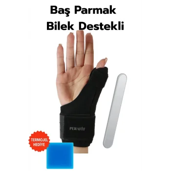Baş Parmak Ve Bilek Destekli El Bilekliği Metal Atel De Quarvein Termojelli