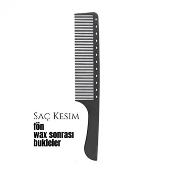 Berber Kuaför Saç Kesim Bukleli Saç Fön Wax Sonrası Tarak 720627