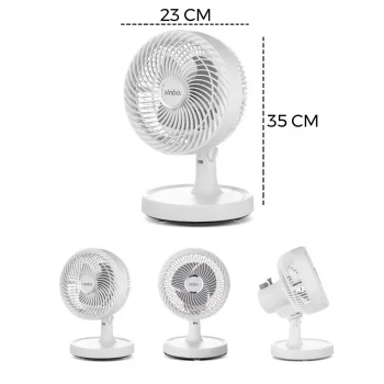BEYAZ 12 INC EV - OFİS KOMPAKT - SESSİZ - İKİ KADEME MASAÜSTÜ VANTİLATÖR SF-7703 (5047)