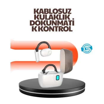 Bluetooth 5.0 Kulak İçi Kulaklık – Güçlü Bas, Uzun Pil Ömrü, Şarj Kutulu Tasarım