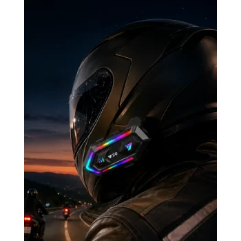 Bluetooth 5.3 Motosiklet Kask Intercom Kulaklık 1000 Metre Bağlantı