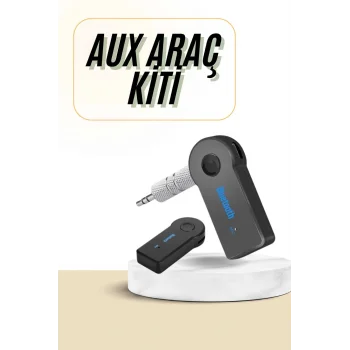 Bluetooth Araç Kiti Aux Çıkışlı  Telefon Müzik Alıcı Tüm Cihazlara Uyumlu