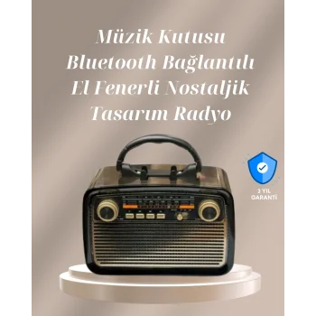 Bluetooth Bağlantılı Taşınabilir Hoparlör – FM/AM Radyo Özellikli, Şarj Edilebilir Batarya, 1 kg