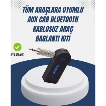 Bluetooth Destekli AUX Müzik ve Konuşma Cihazı