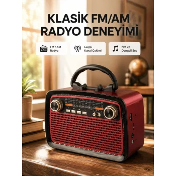 Bluetooth Hoparlör – Kablosuz Bağlantı, Geniş Ses Alanı, Radyo Destekli, Hafif ve Taşınabilir