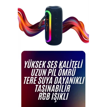 Bluetooth Hoparlör Uzun Pil Ömrü Taşınabilir Yüksek Ses Kaliteli