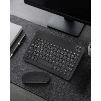 Bluetooth Klavye Mouse Seti Taşınabilir Wireless Bilgisayar Aksesuarı