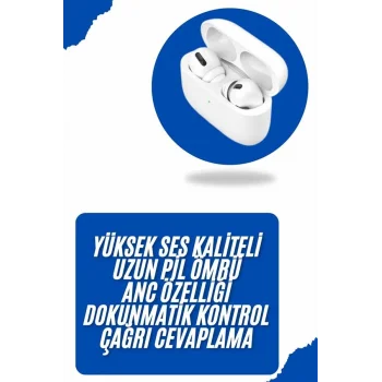 Bluetooth Kulaklık Kulak İçi Silikonlu Stereo Yüksek Ses Kaliteli Dokunmatik