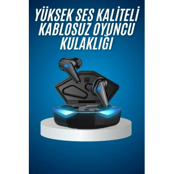 Bluetooth Kulaklık Oyuncu Kulaklığı RGB Işıklı Oyunlarda Düşük Gecikme
