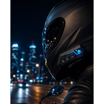 Bluetooth Motosiklet Kask Kulaklığı Mikrofonlu Kablosuz Sürüş Intercomu