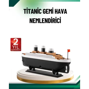 Buhar Efektli Titanik Gemi Oda Kokusu Difüzör LED Işıklı Nemlendirici