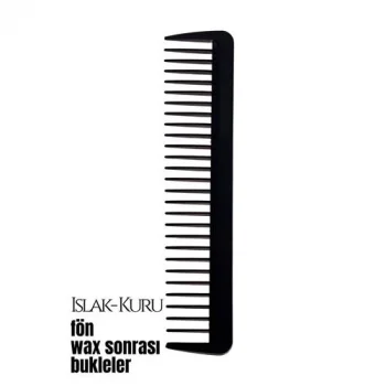 Bukleli Saç Fön Wax Sonrası Tarak Karbon Nano Absolute Professional 720623