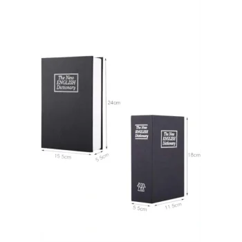 Büyük Boy Anahtarlı Kitap Görünümlü Gizli Kasa Çelik Kasa Altın Kasası