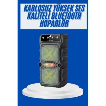 Büyük Boy Bluetooth Hoparlör Çoklu Bağlantı Çift Çıkışlı Taşınabilir Kesintisiz