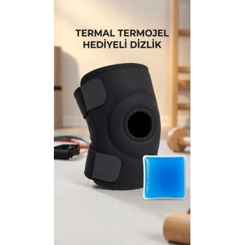 Çapraz Bağ Destekli Diz Korsesi Menisküs Ağrısı İçin Termojelli Dizlik