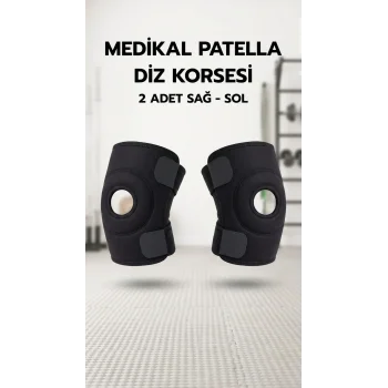 Çapraz Bağ Destekli Menisküs Ağrı Önleyici Spor Dizliği - İkili Set