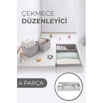 Çekmece Düzenleme Kutu Seti Organizer 4lü Set (5047)