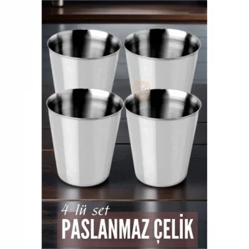 Çelik Bardak Seti 4 Adet Fazio Giacinto Design 719313