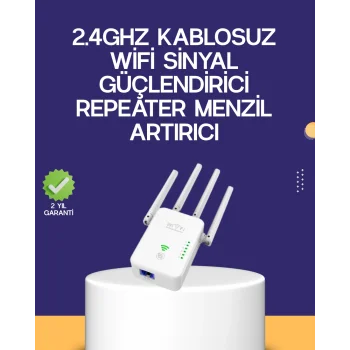 Çift Bantlı Otomatik Kurulum WiFi Repeater Menzil Genişletici