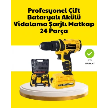 Çift Bataryalı 12V Akülü Matkap | 10 mm Metal, 20 mm Ahşap Delme Kapasitesi