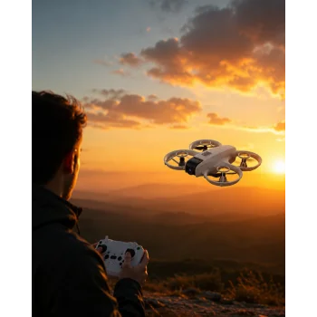 Çift Bataryalı Kameralı Mini Drone Işıklı Akıllı Uçuş Sistemi
