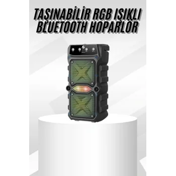 Çift Çıkışlı Güçlü Bataryalı Kablosuz Yüksek Ses Kaliteli Bluetooth Hoparlör