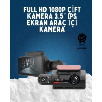 Çift Görüşlü Dashcam – Gece Görüşlü 1080P Araç İçi Güvenlik Kamerası