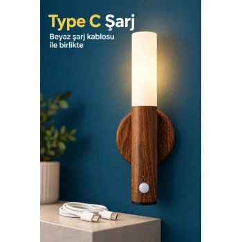 Çift Taraflı Bantlı Şarjlı LED Duvar Lambası