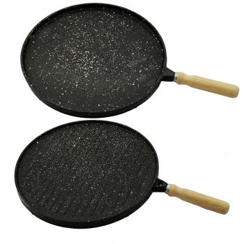 ÇİFT TARAFLI DÖKÜM GRANİT BAZLAMA - GÖZLEME TAVASI 36CM (5047)