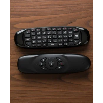 Çift Taraflı Hava Mouse Kablosuz Klavye ve Uzaktan Kumanda