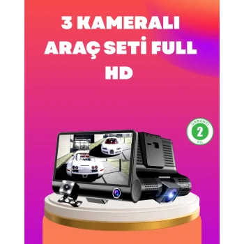 Çift ve Üçlü Lens Seçeneği ile Tüm Açılardan Kayıt Yapan Araç Kamerası