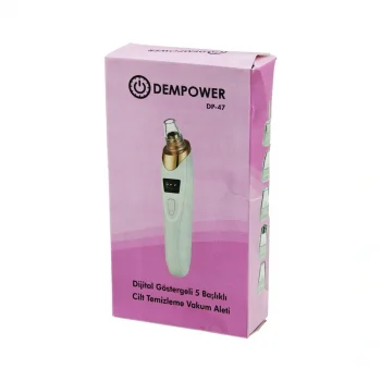 CİLT BAKIM ALETİ VAKUM AKNE- GÖZENEK- SİYAH NOKTA TEMİZLEME USB ŞARJ - 5BAŞLIK DİJİTAL G.- 3KADEME HIZ (5047)